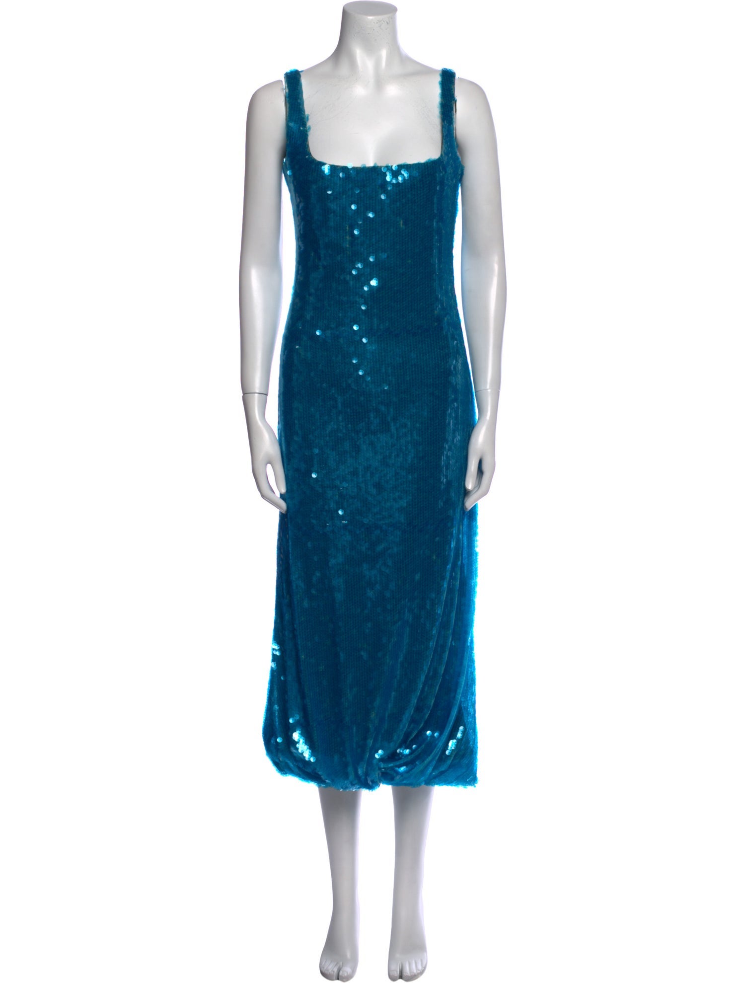 16ARLINGTON Square Neckline Long Dress