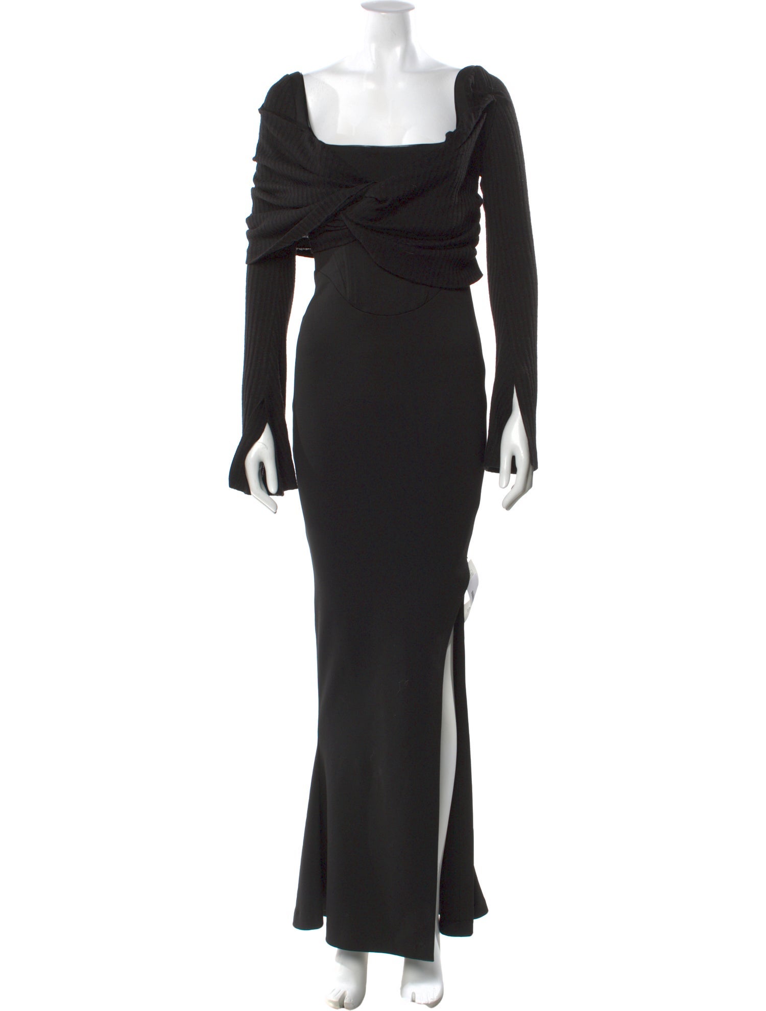 16ARLINGTON Cowl Neck Long Dress