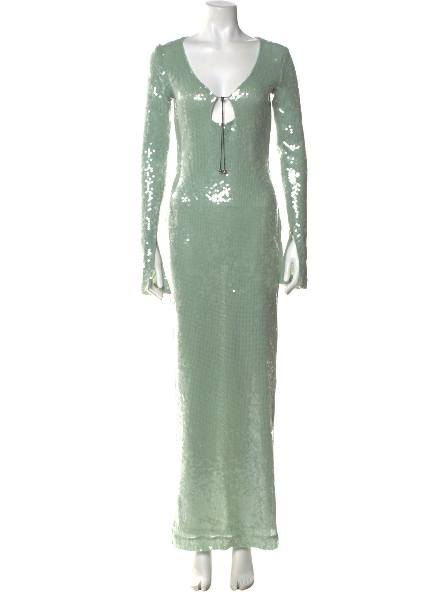 16ARLINGTON Scoop Neck Long Dress