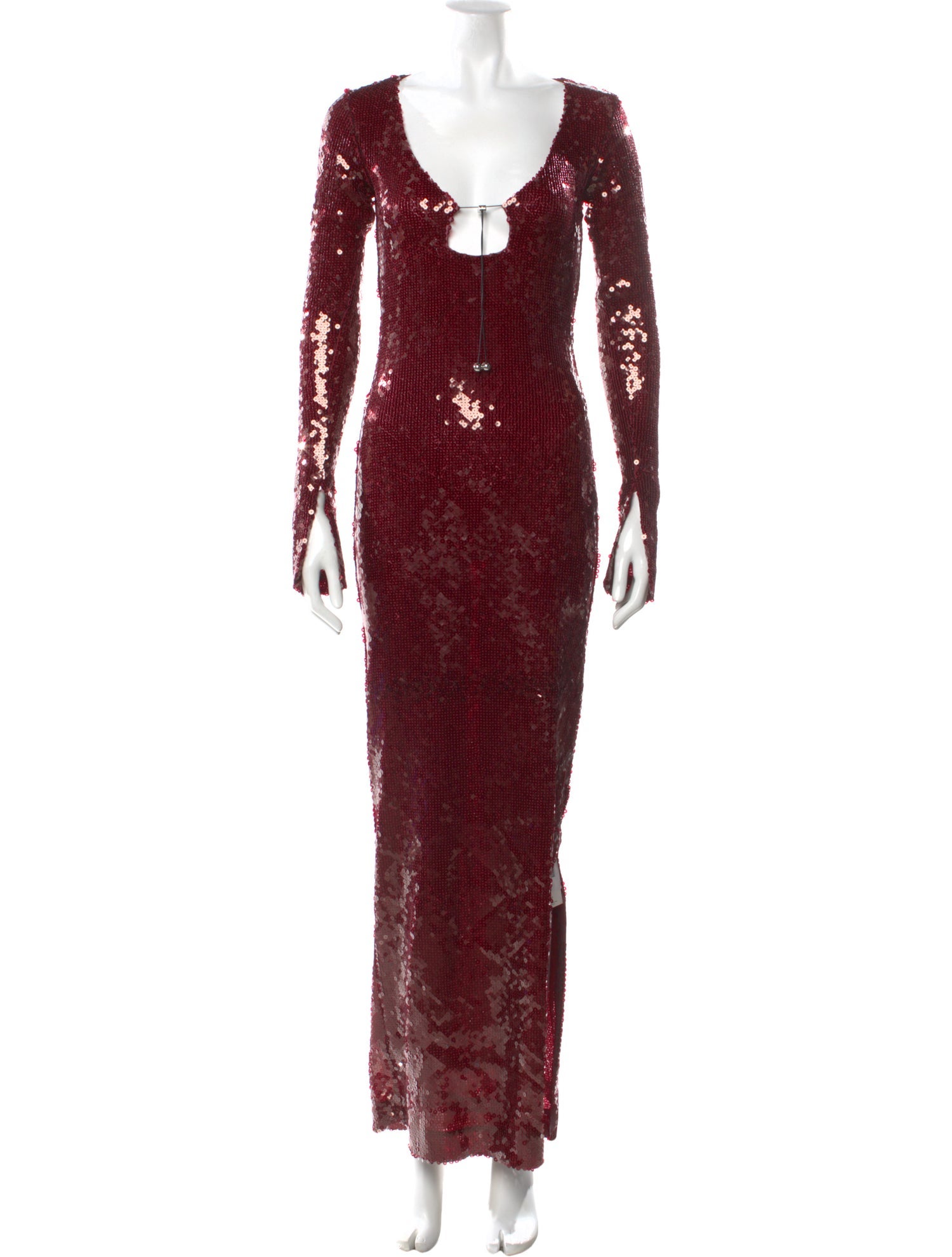 16ARLINGTON Scoop Neck Long Dress