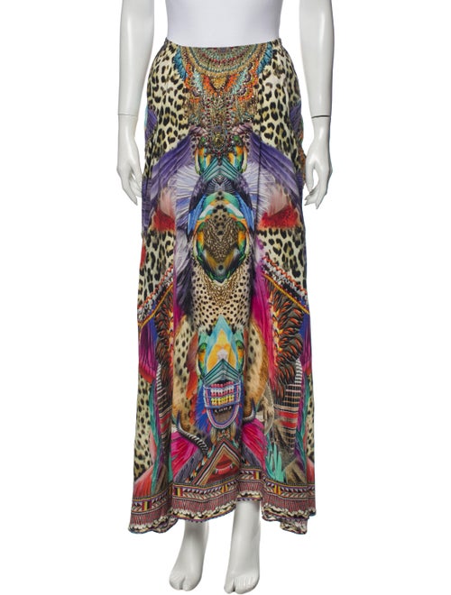 Camilla Silk Midi Length Skirt