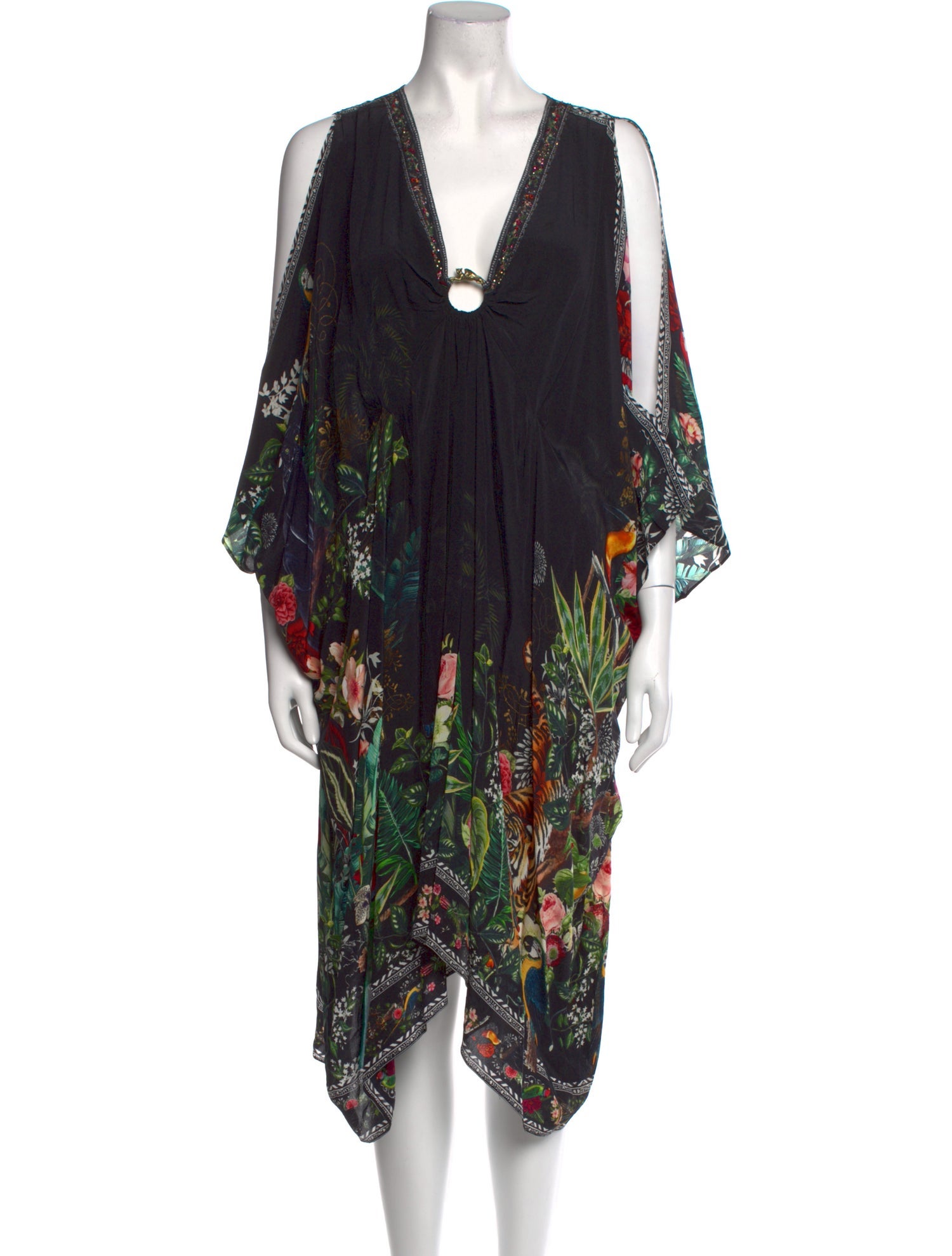 Camilla Silk Knee-Length Dress