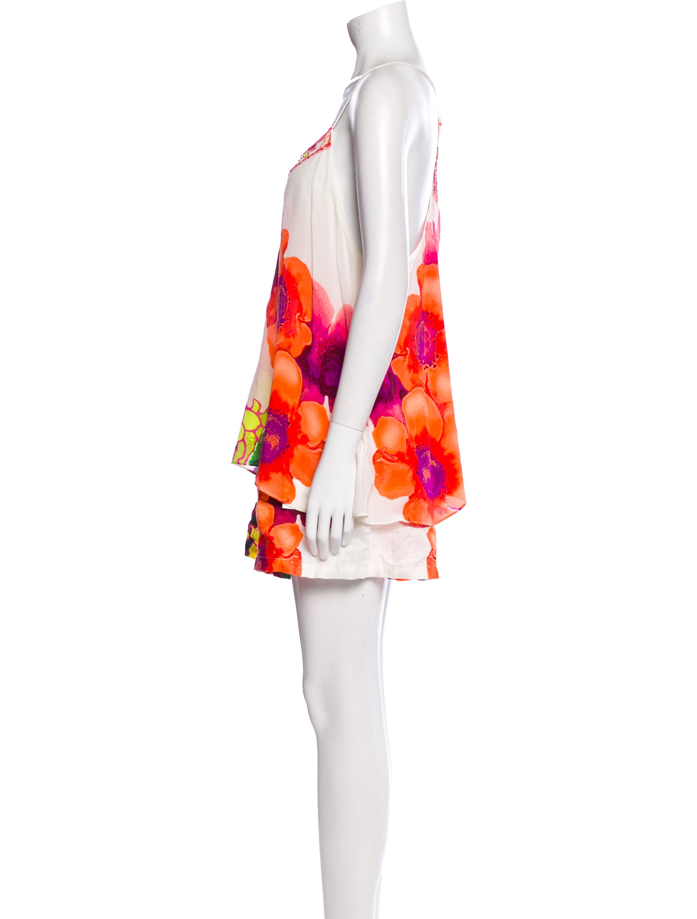 Camilla Linen Floral Print Short Set