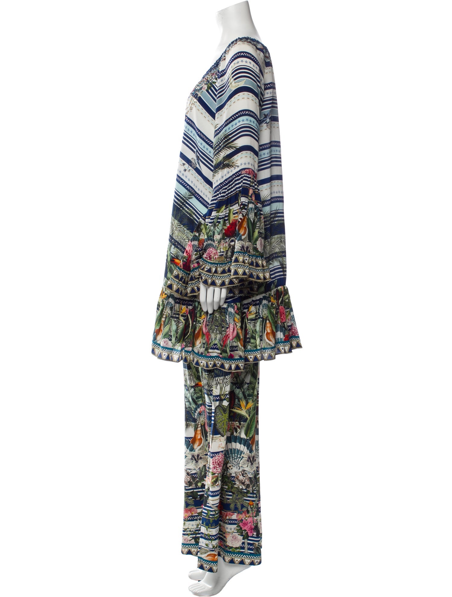 Camilla Silk Printed Pant Set