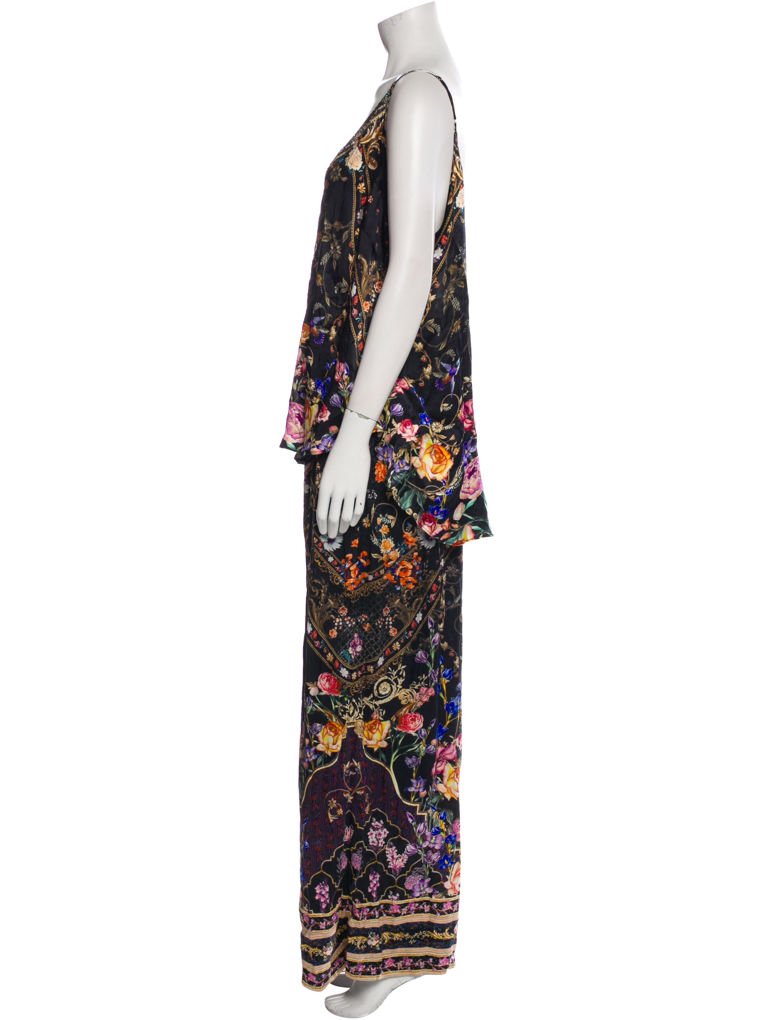 Camilla Silk Floral Print Pant Set