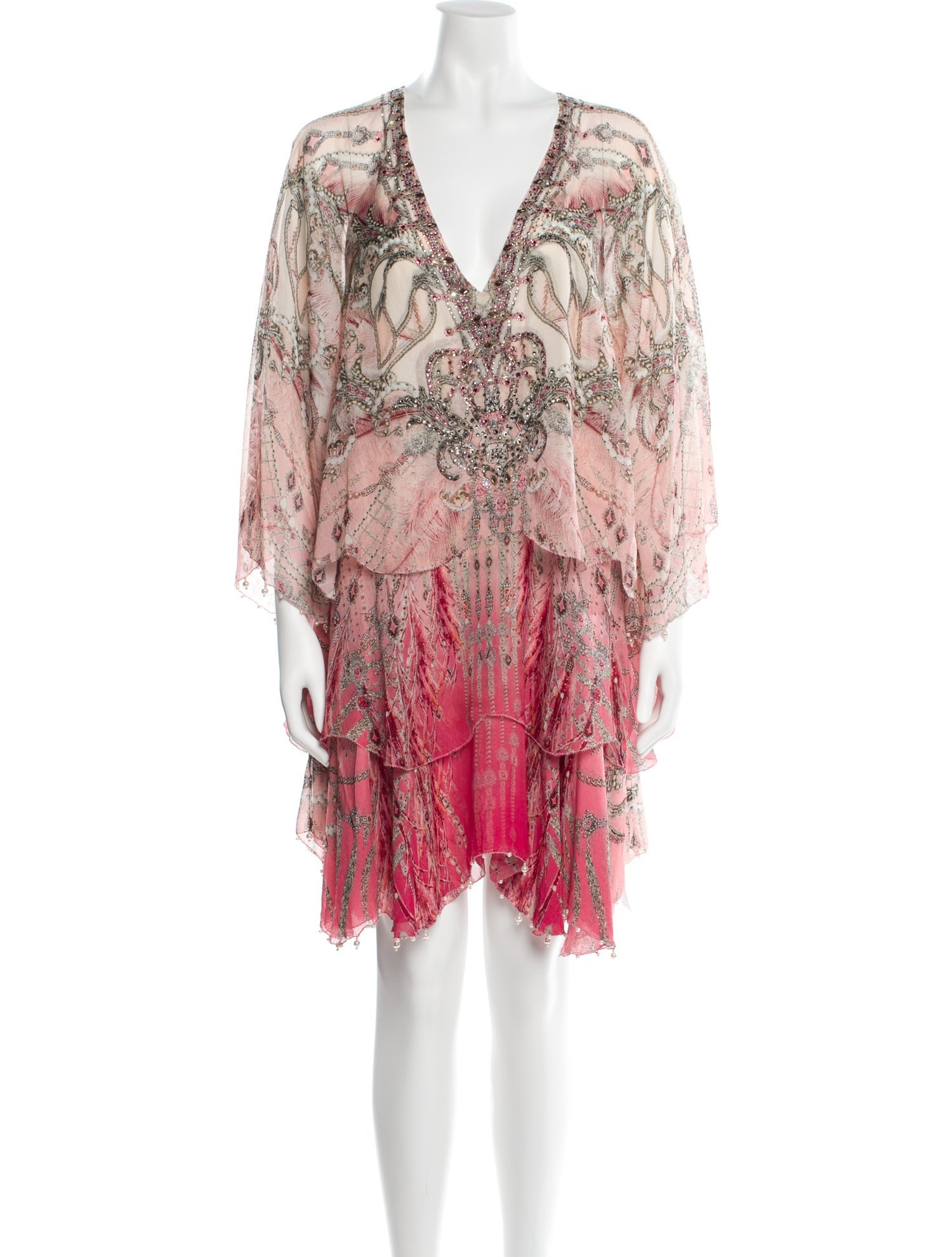 Camilla Silk Knee-Length Dress