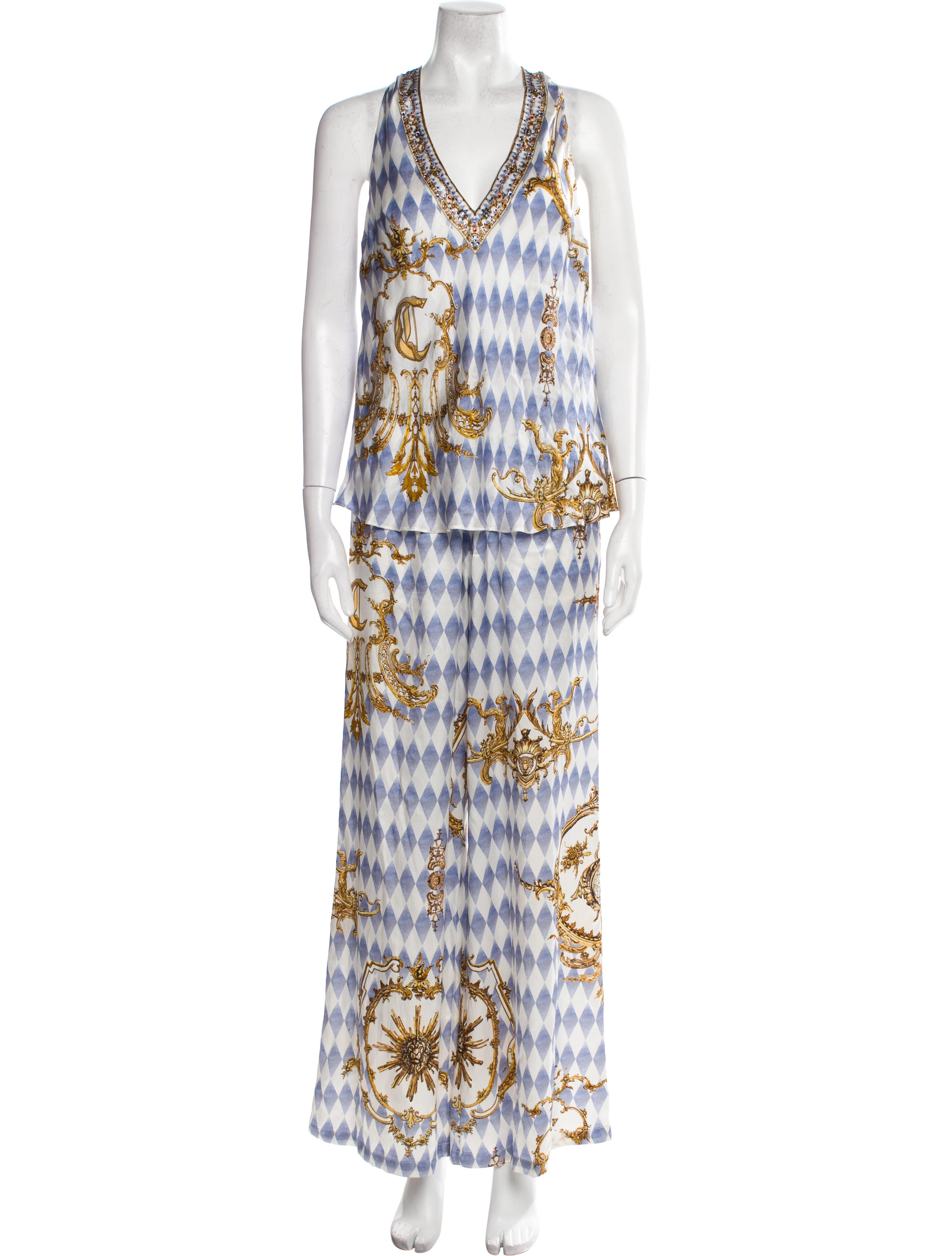 Camilla Silk Printed Pant Set