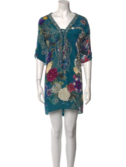 Camilla Silk Floral Print Coat