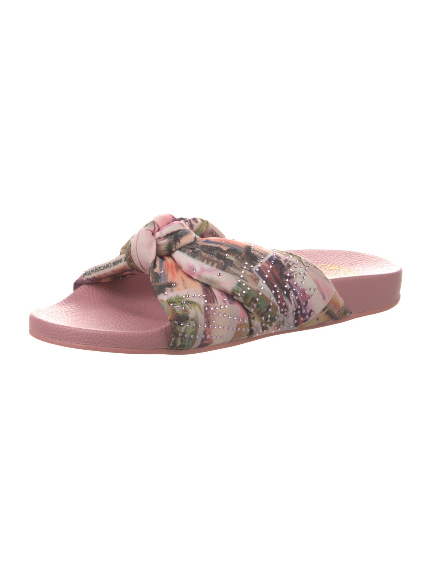 Camilla Printed Crystal Embellishments Slides