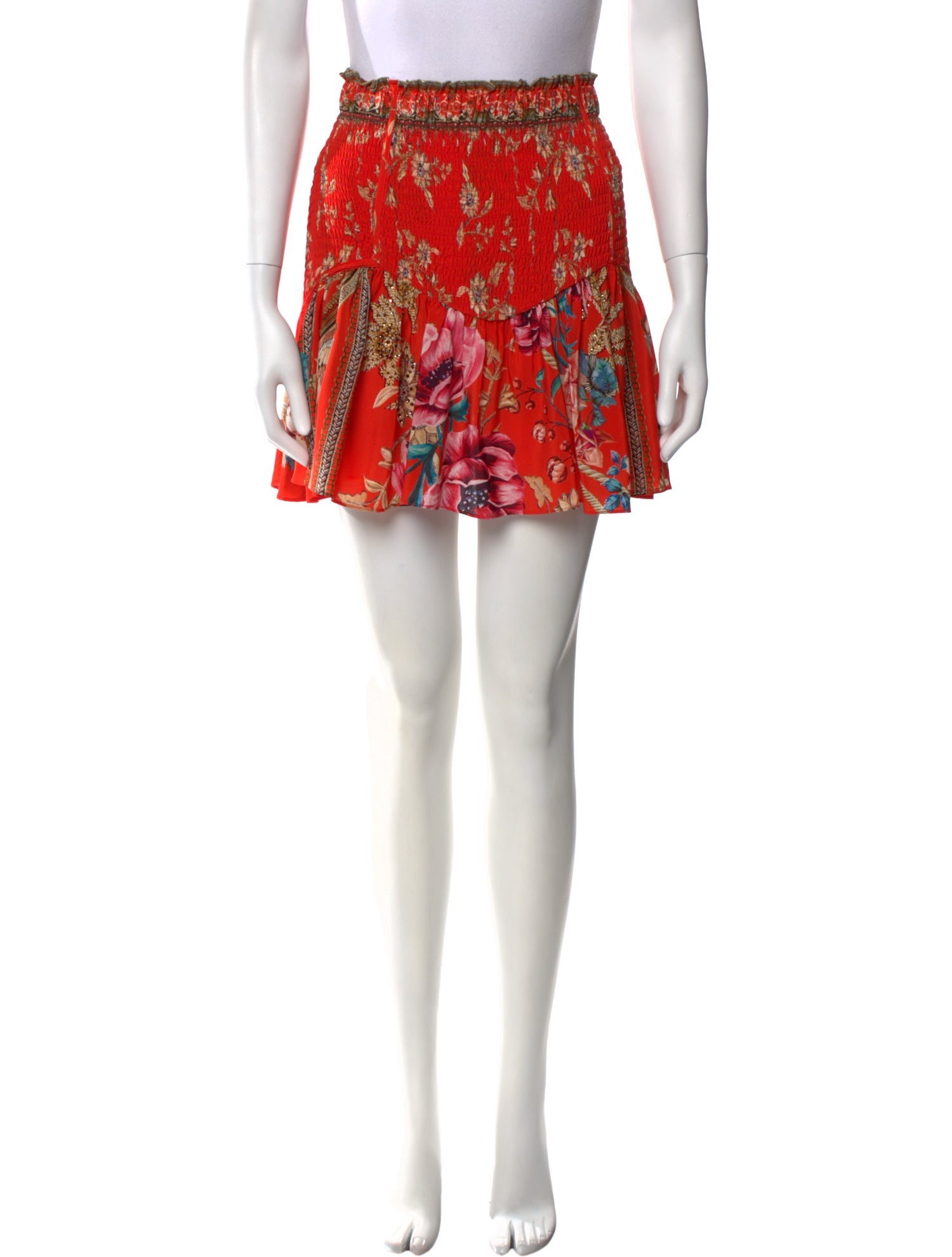 Camilla Silk Mini Skirt