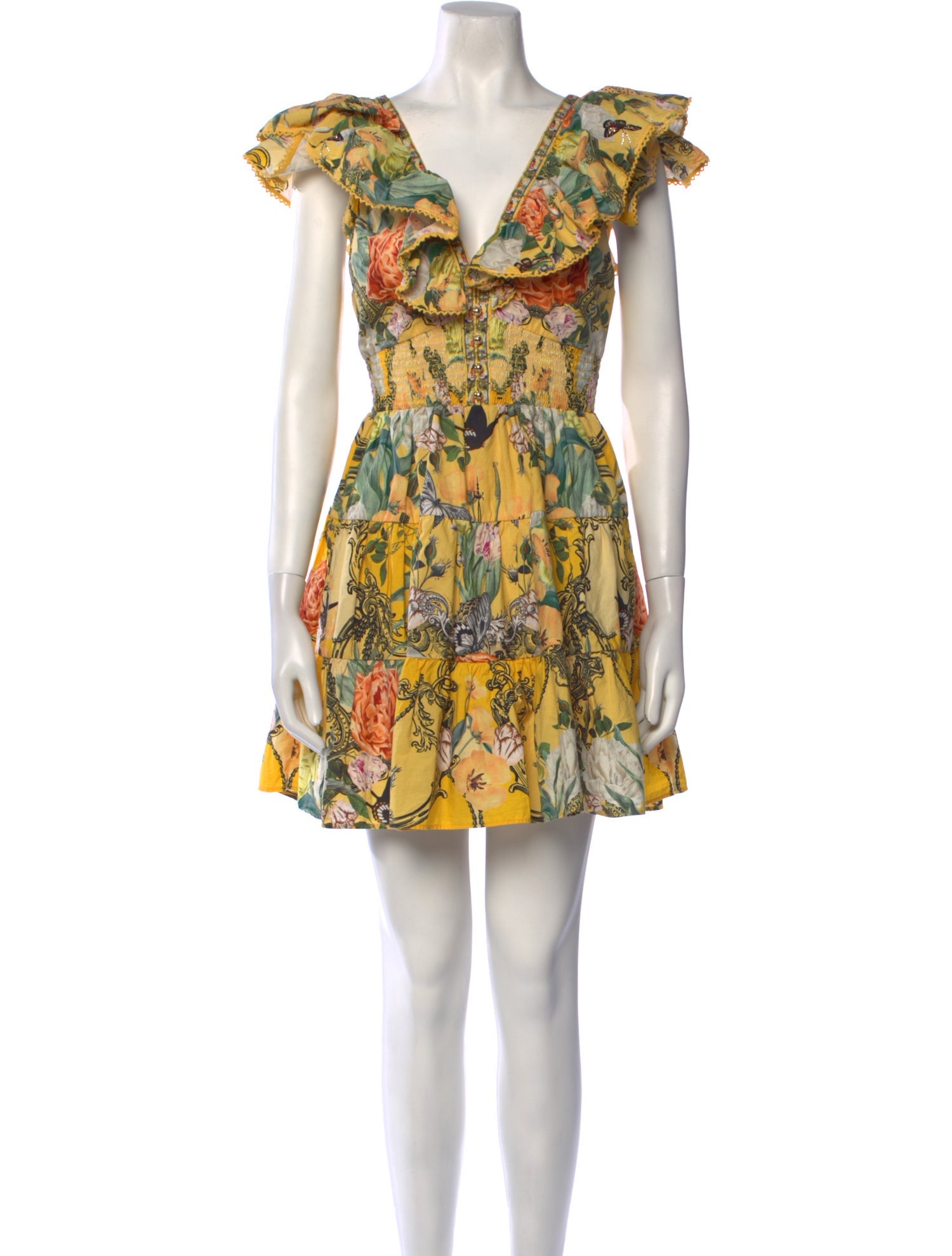 Camilla Floral Print Mini Dress