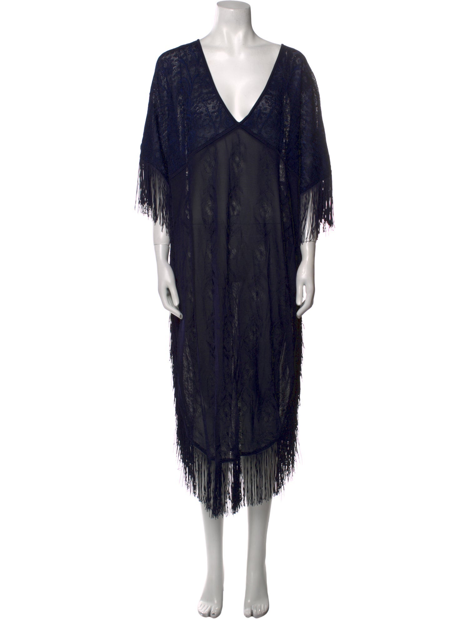 Camilla V-Neck Midi Length Dress