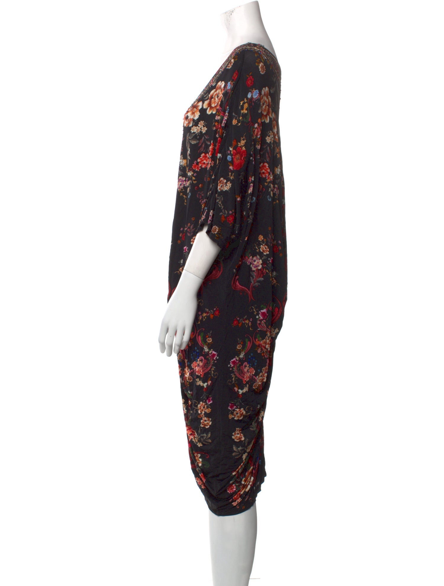 Camilla Floral Print Midi Length Dress