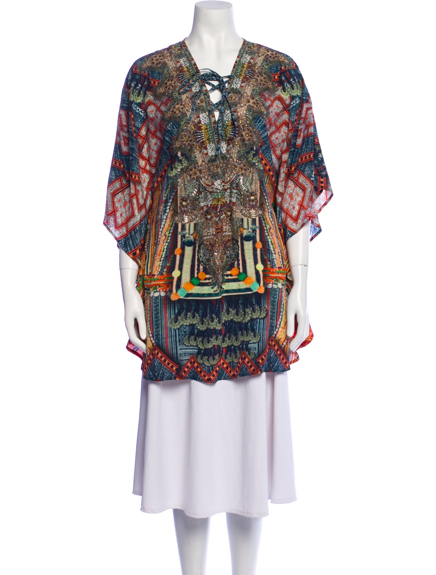 Camilla Silk Paisley Print Tunic