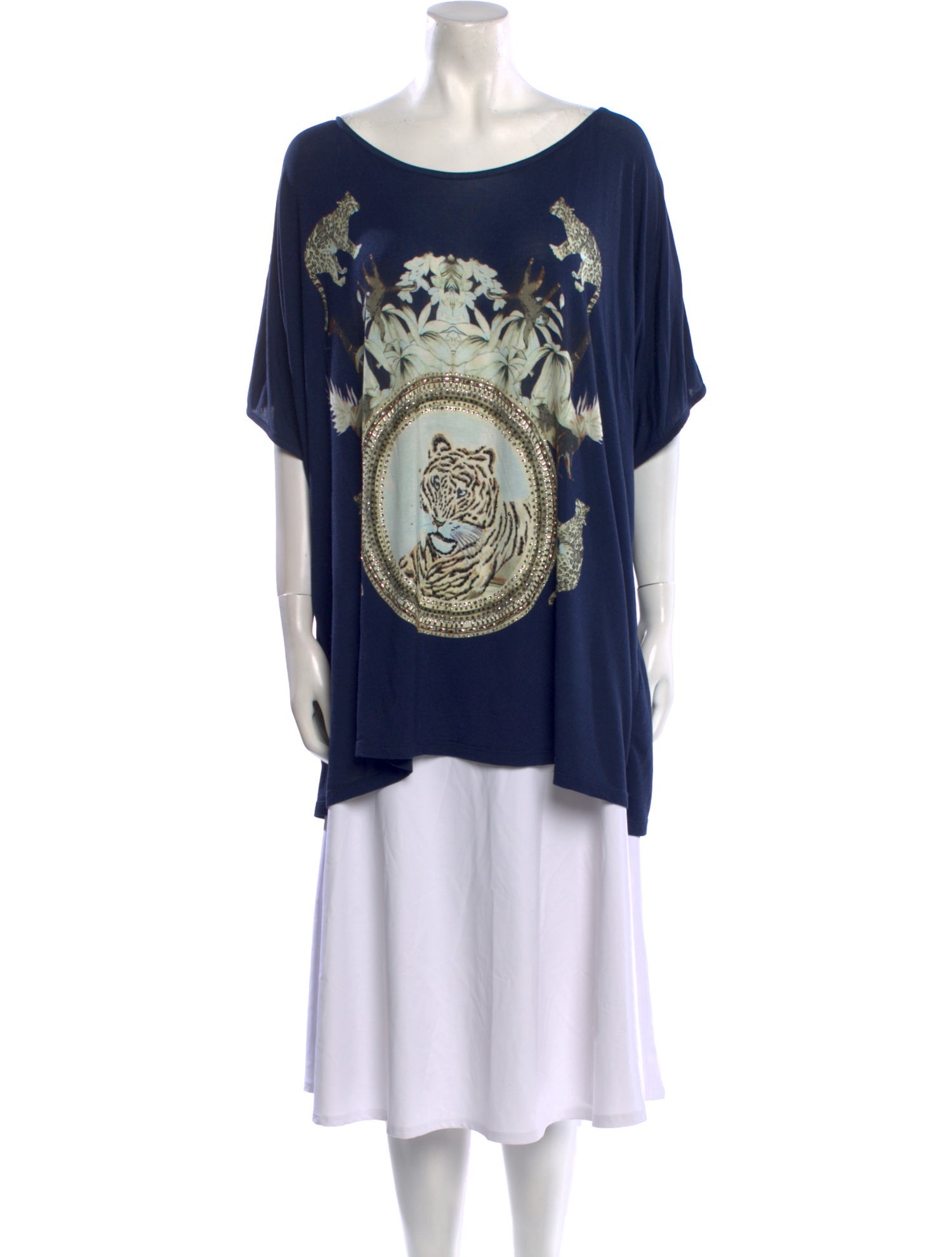 Camilla Graphic Print Scoop Neck T-Shirt