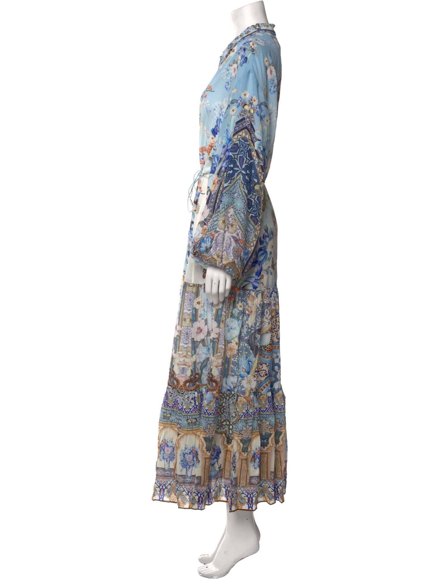 Camilla Floral Print Long Dress