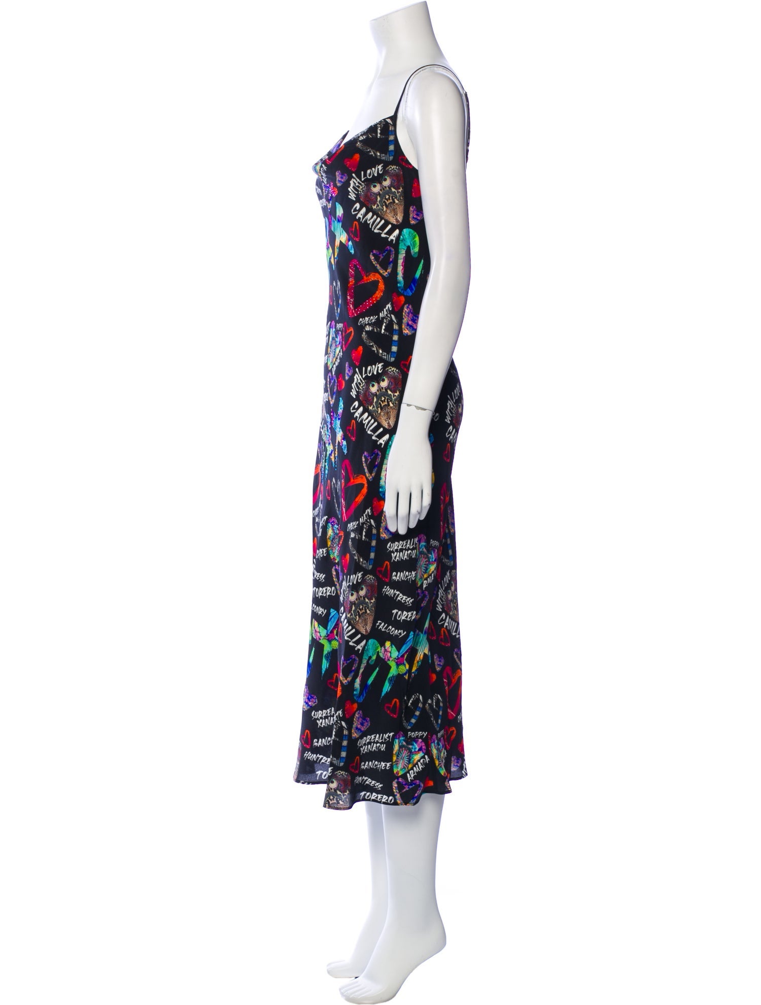Camilla Silk Midi Length Dress