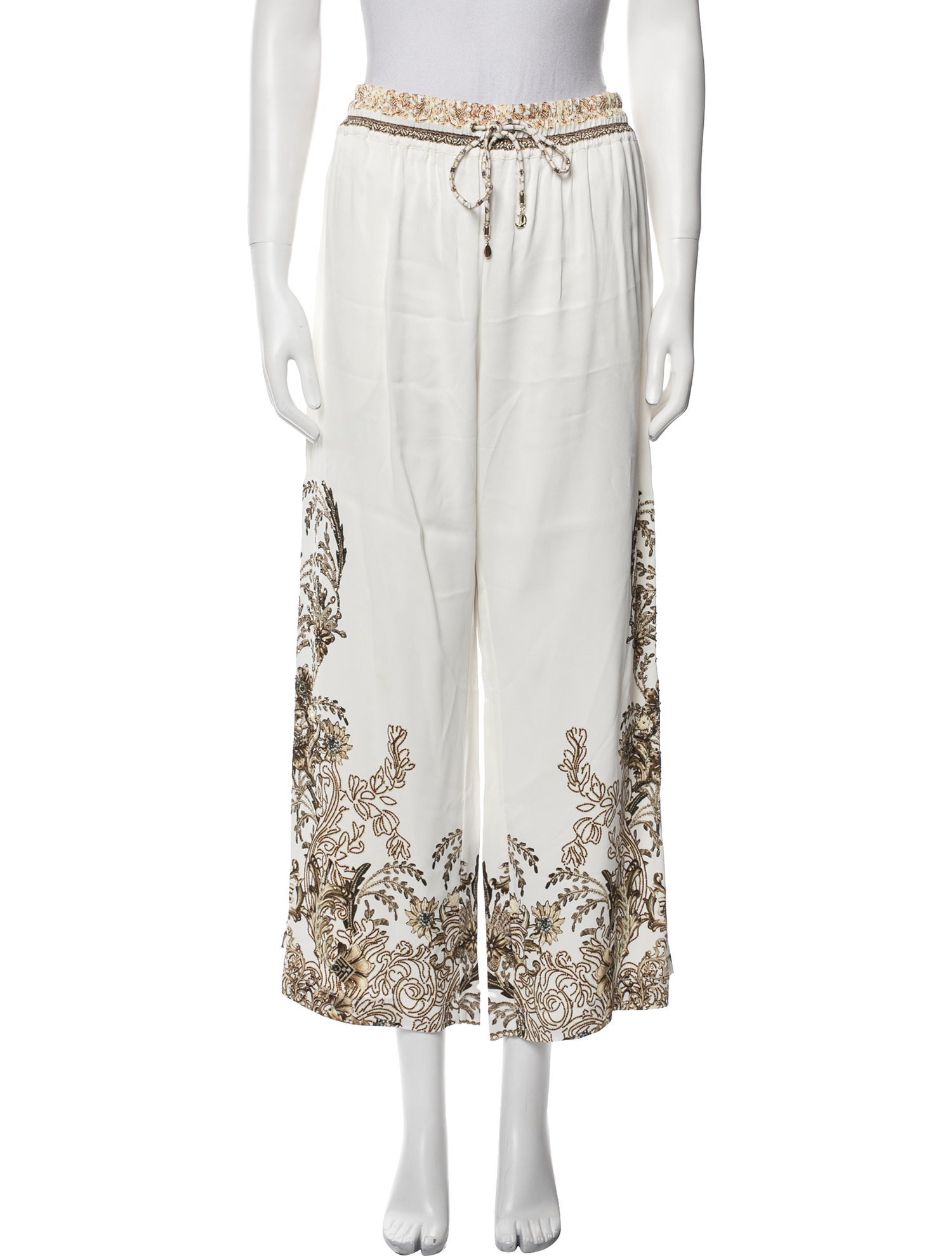 Camilla Graphic Print Wide Leg Pants