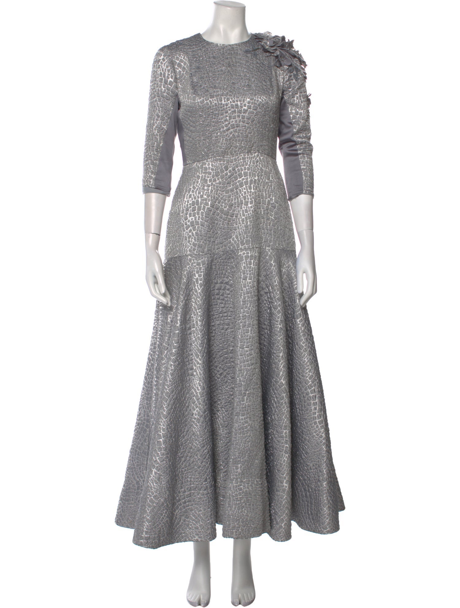 Camilla Crew Neck Long Dress