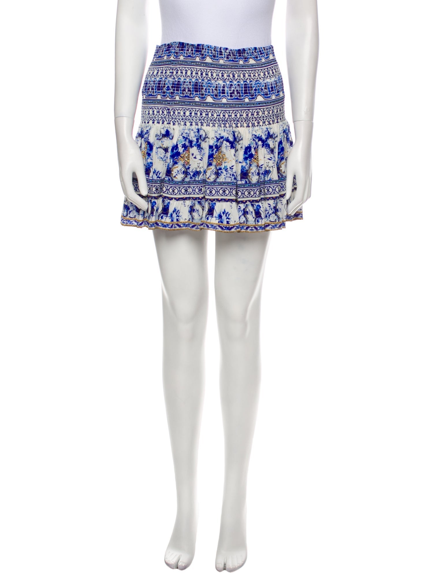 Camilla Silk Mini Skirt