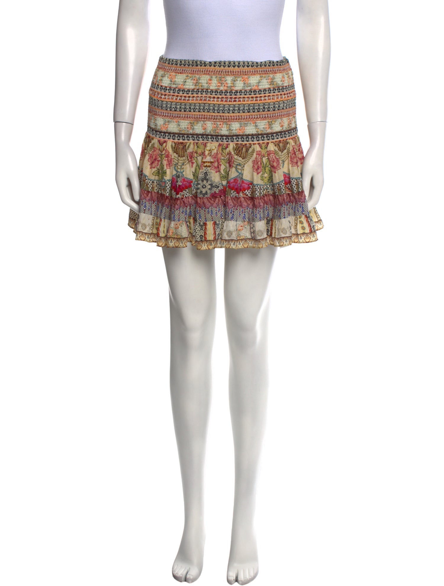 Camilla Silk Mini Skirt