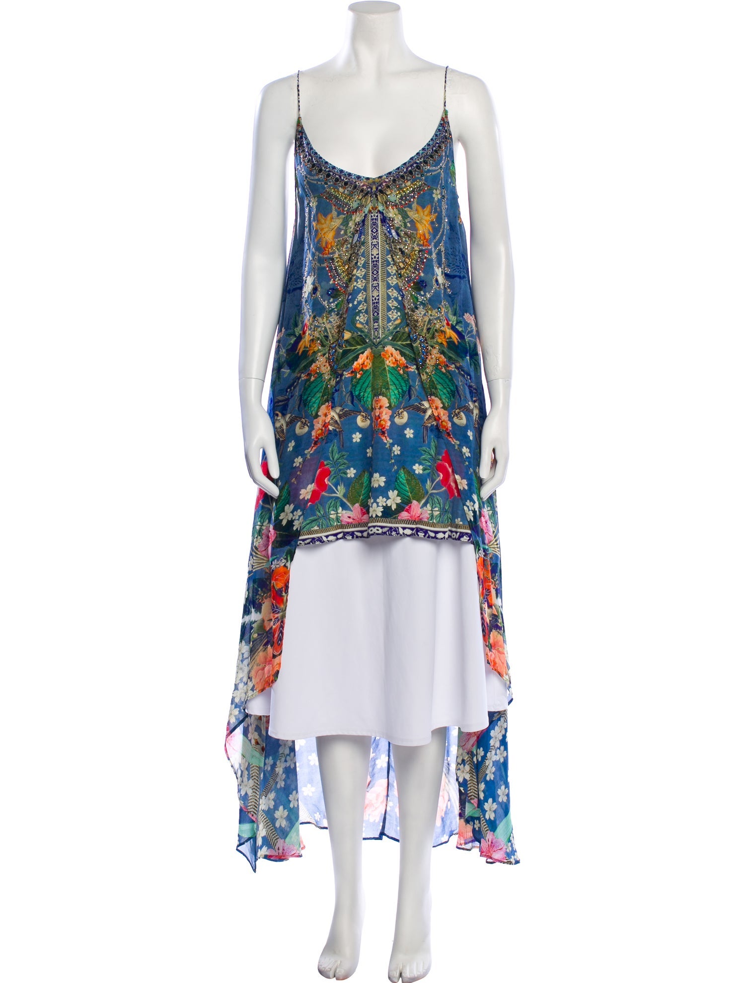 Camilla Silk Floral Print Tunic