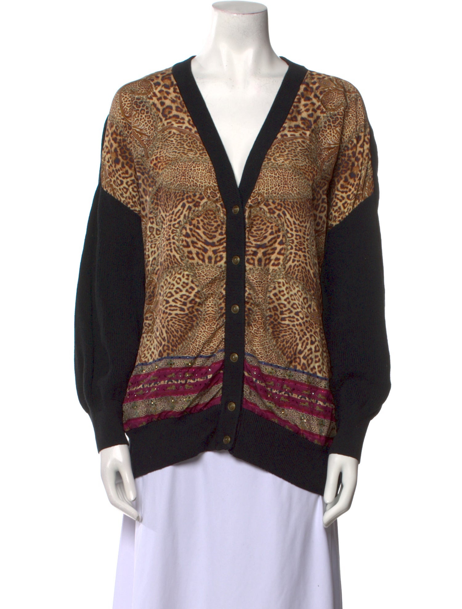 Camilla Animal Print V-Neck Sweater