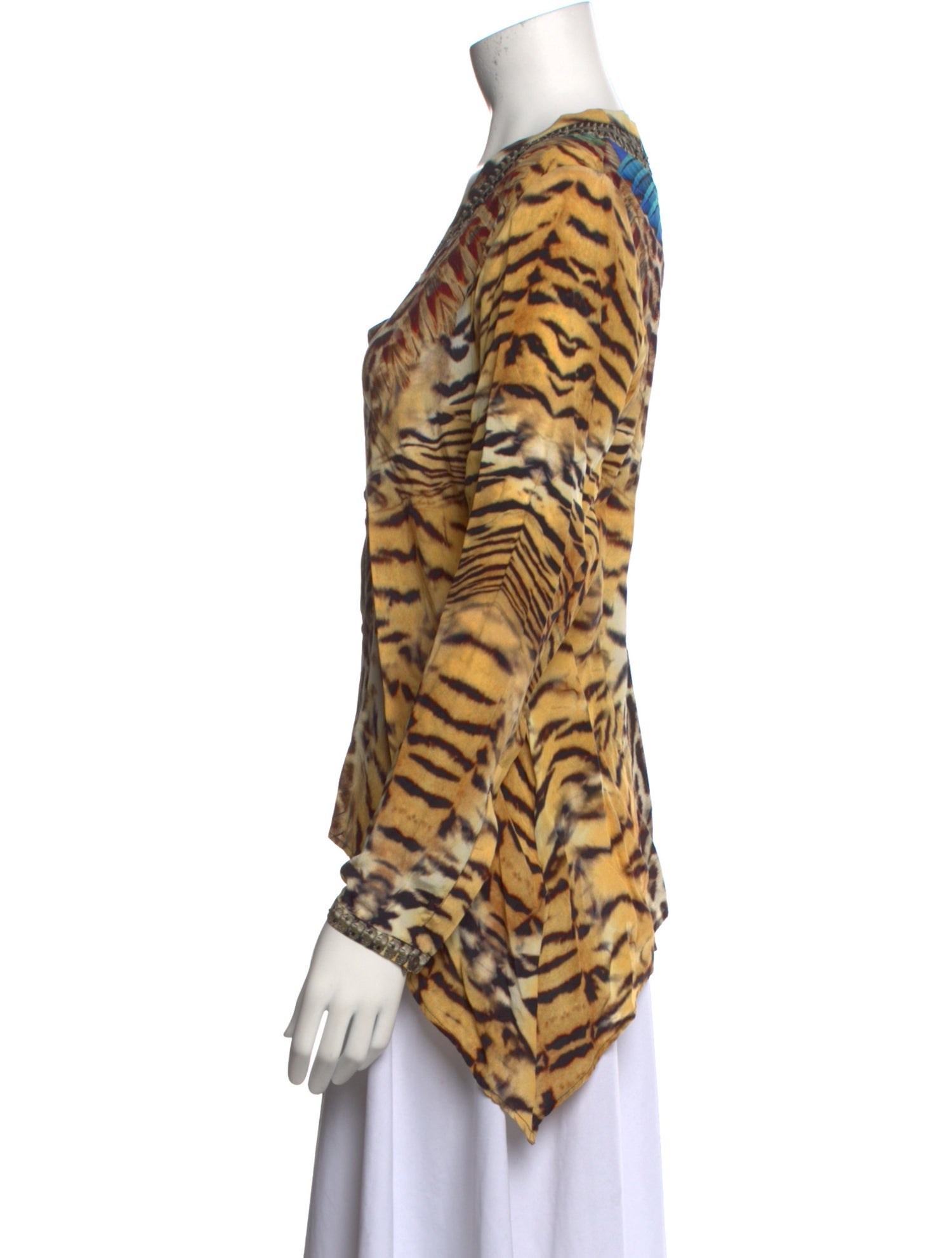 Camilla Silk Animal Print Blouse