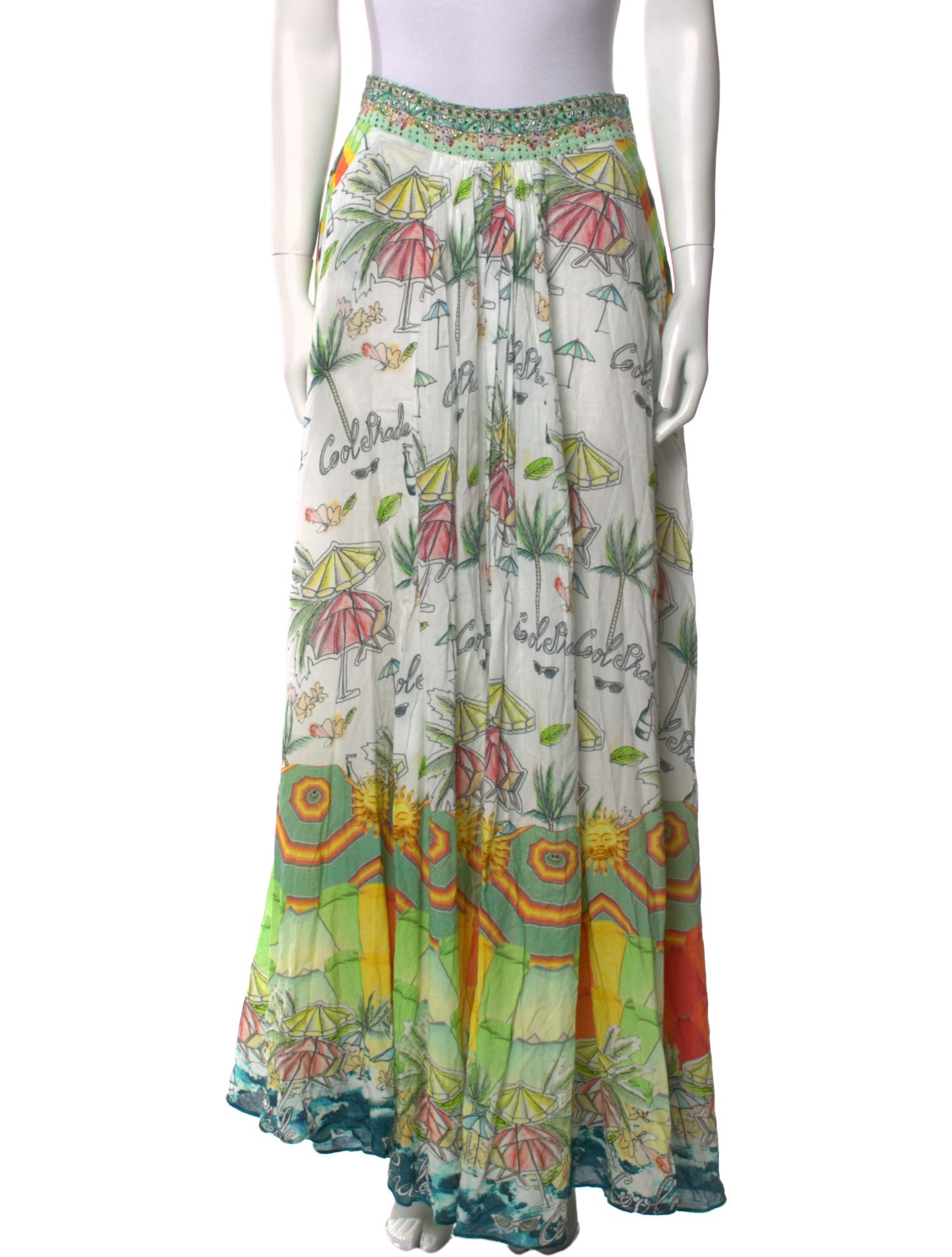 Camilla Floral Print Long Skirt