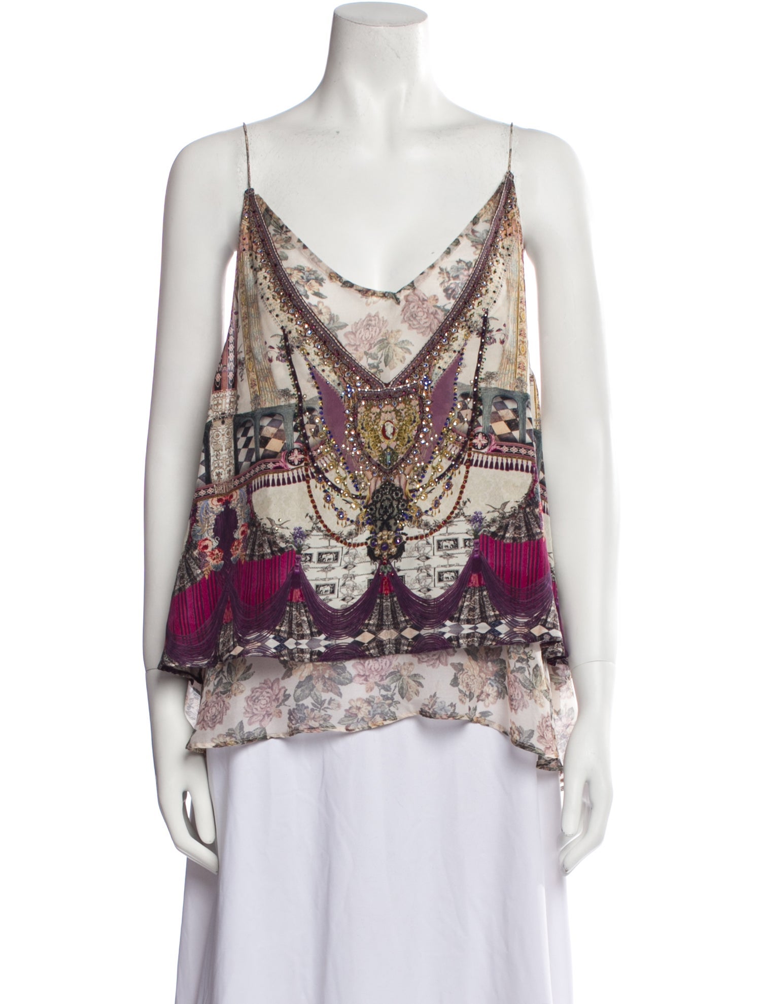 Camilla Silk Printed Top
