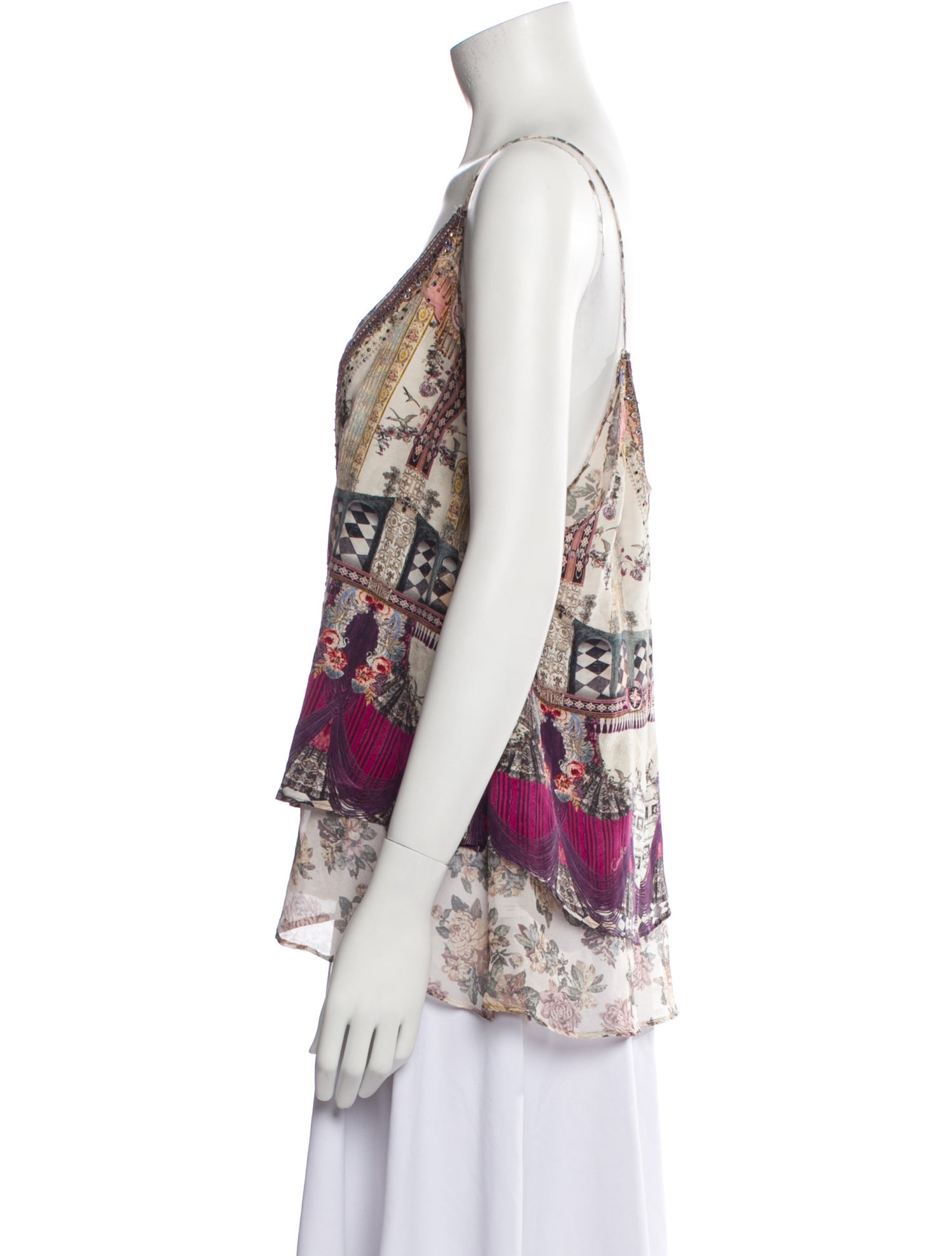 Camilla Silk Printed Top