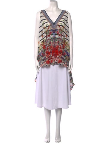 Camilla Tops Silk Printed Tunic M