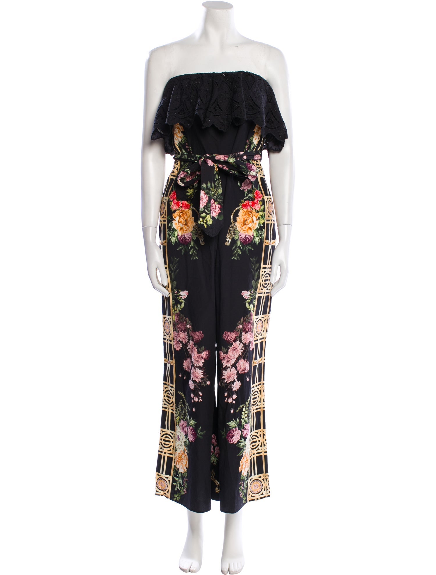 Camilla Printed Strapless Jumpsuit