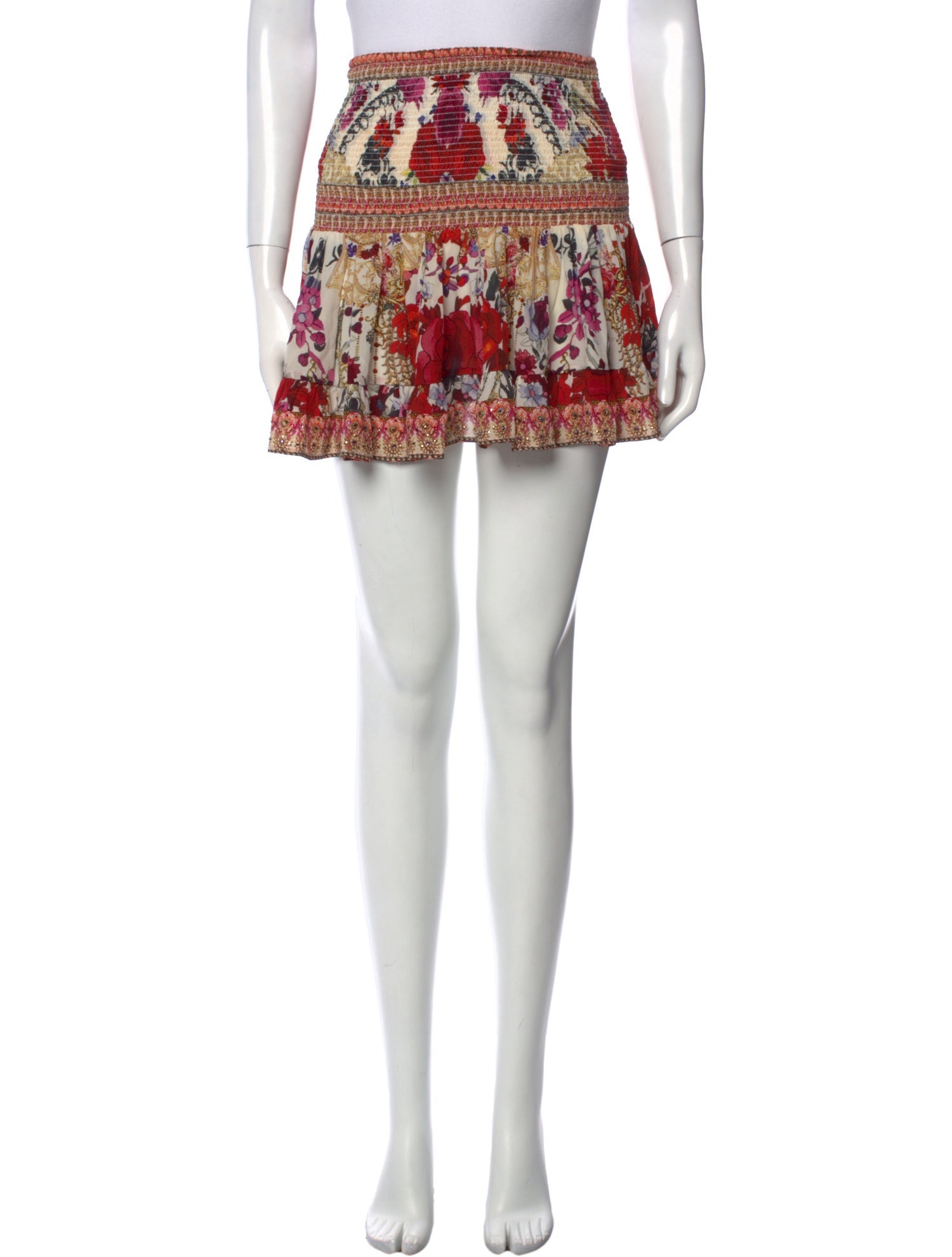 Camilla Silk Mini Skirt