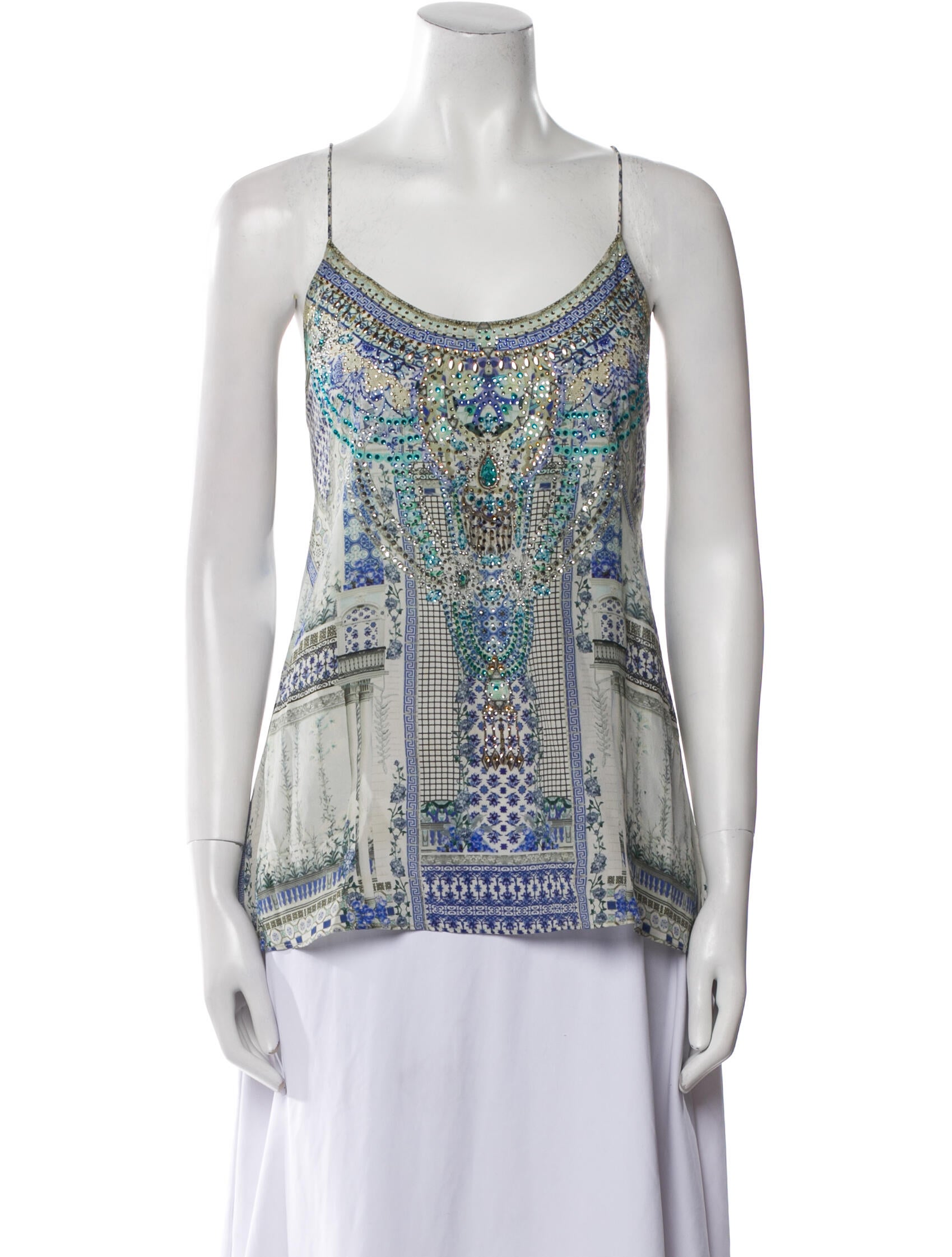 Camilla Silk Printed Top