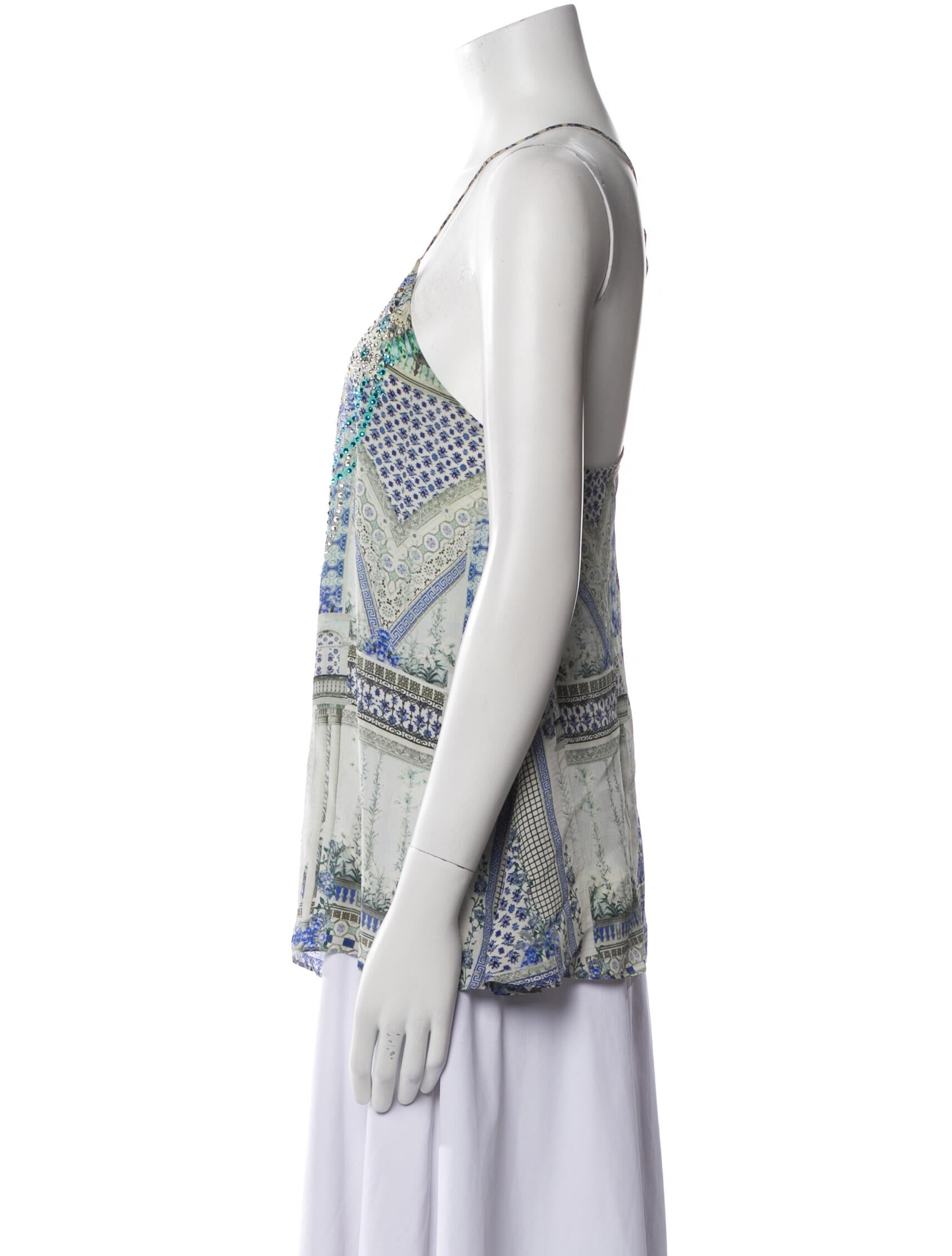 Camilla Silk Printed Top