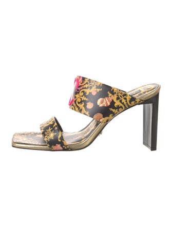 Camilla Leather Printed Slides