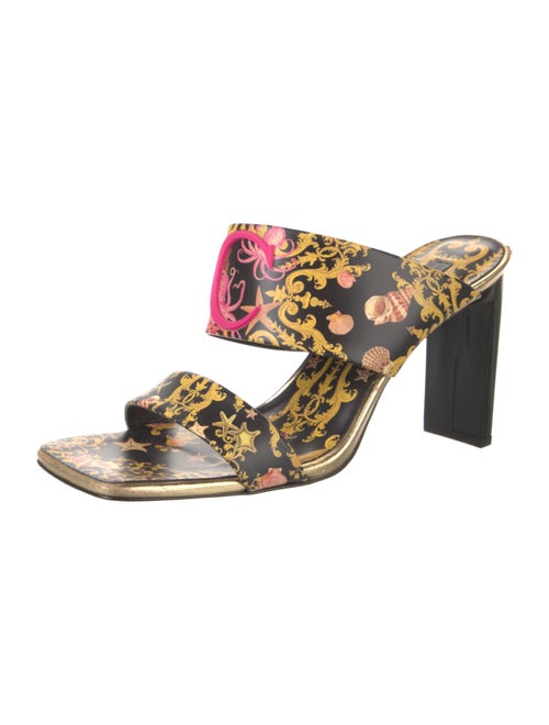 Camilla Leather Printed Slides