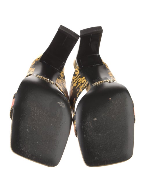 Camilla Leather Printed Slides