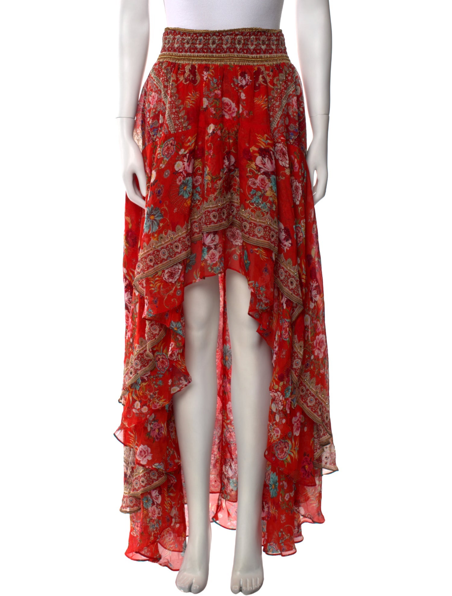 Camilla Silk Long Skirt