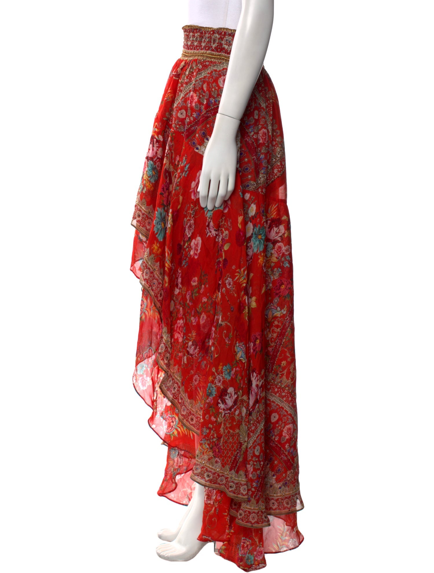 Camilla Silk Long Skirt