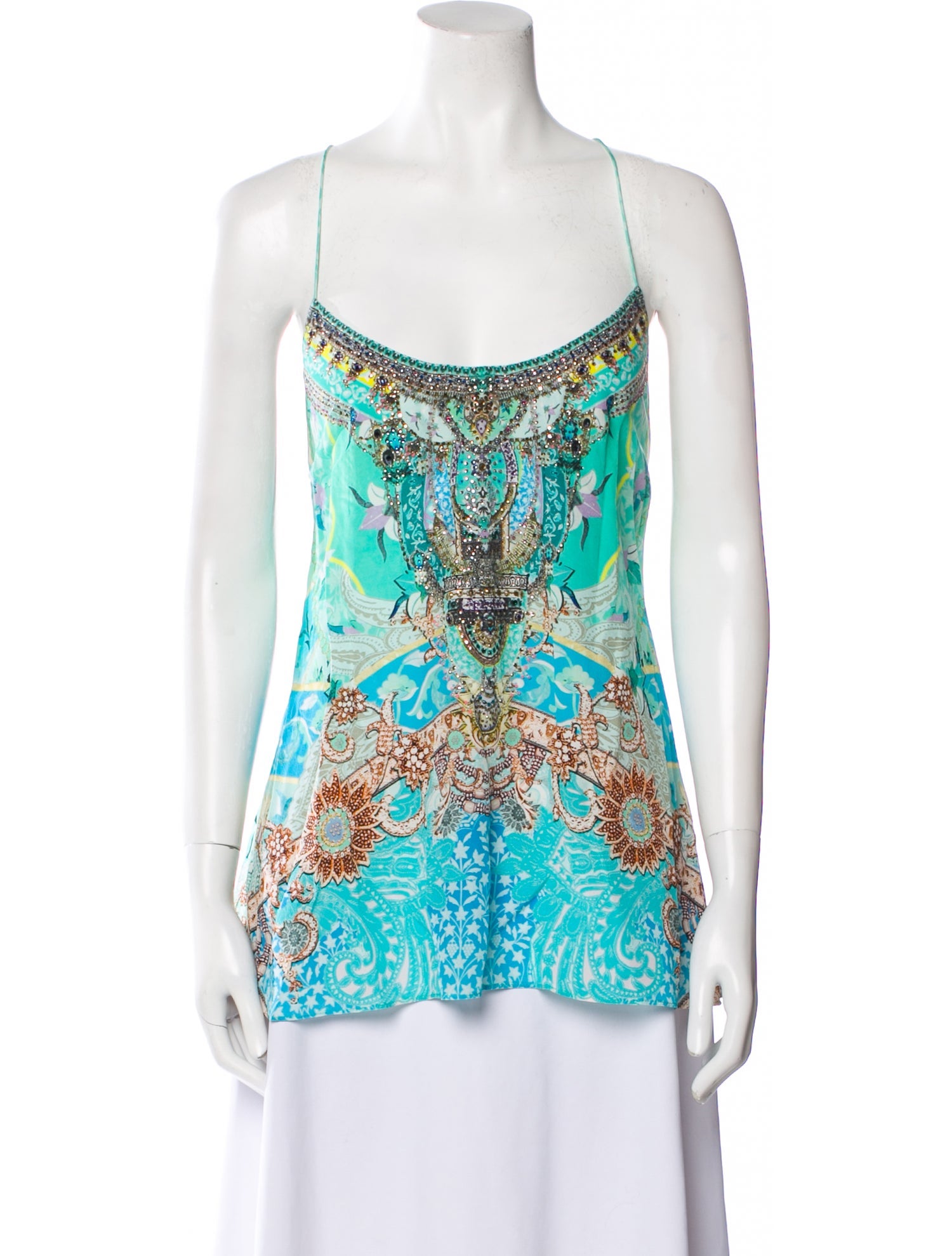 Camilla Silk Printed Top