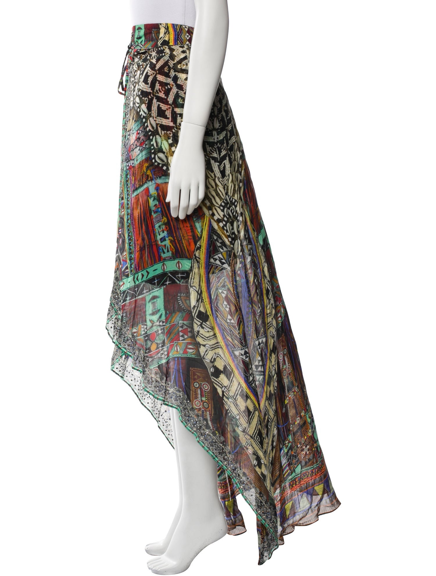 Camilla Silk Long Skirt