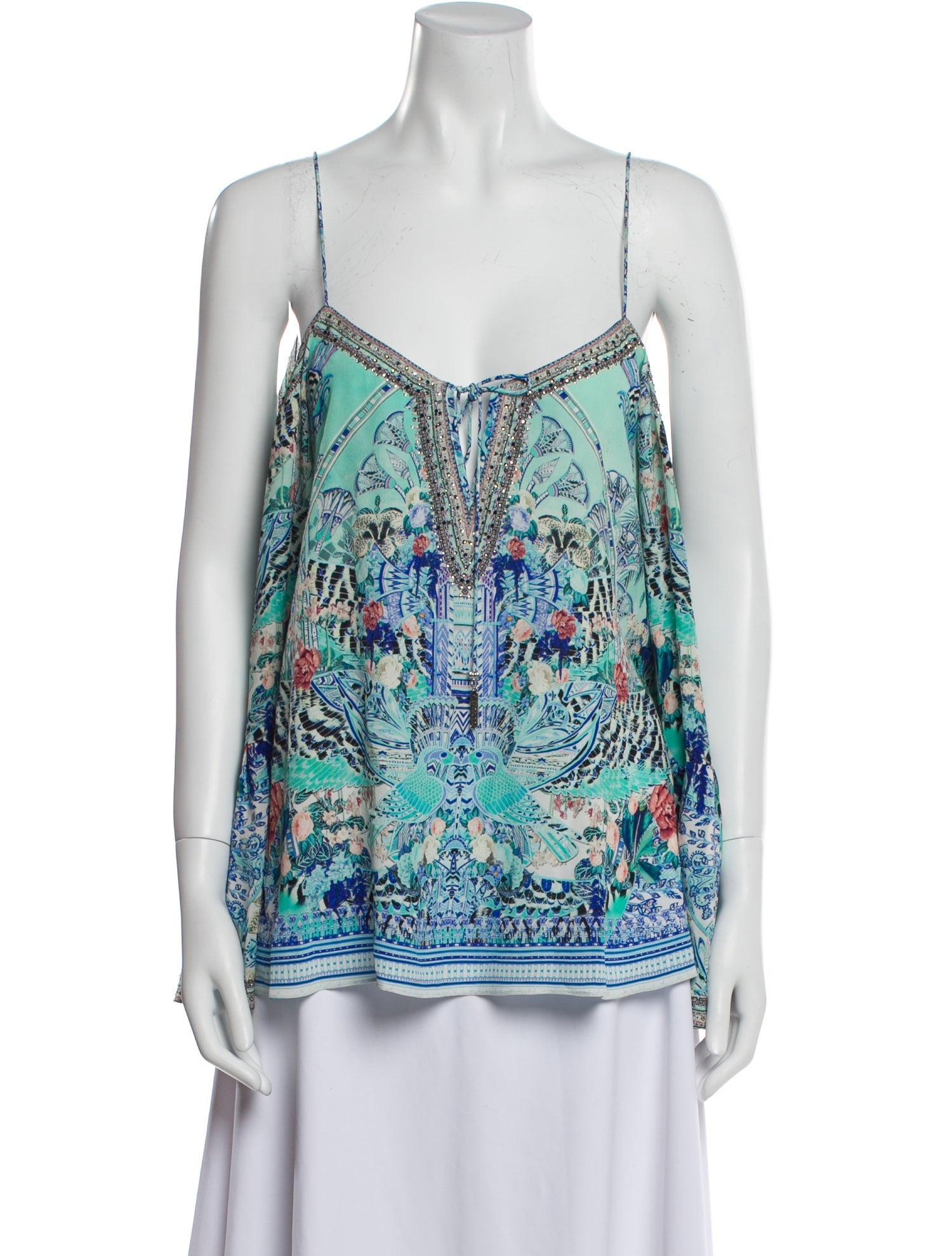 Camilla Silk Printed Top