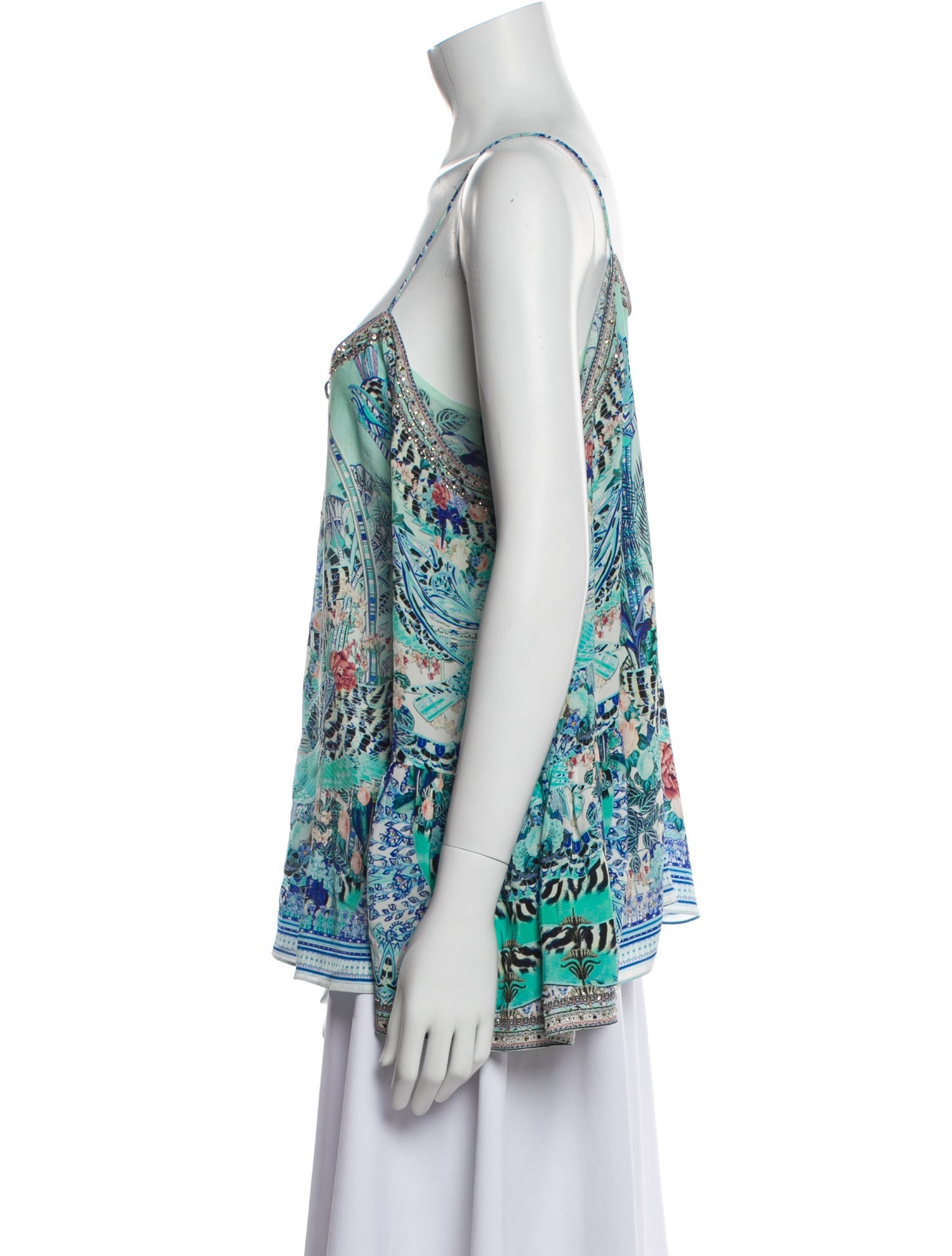 Camilla Silk Printed Top