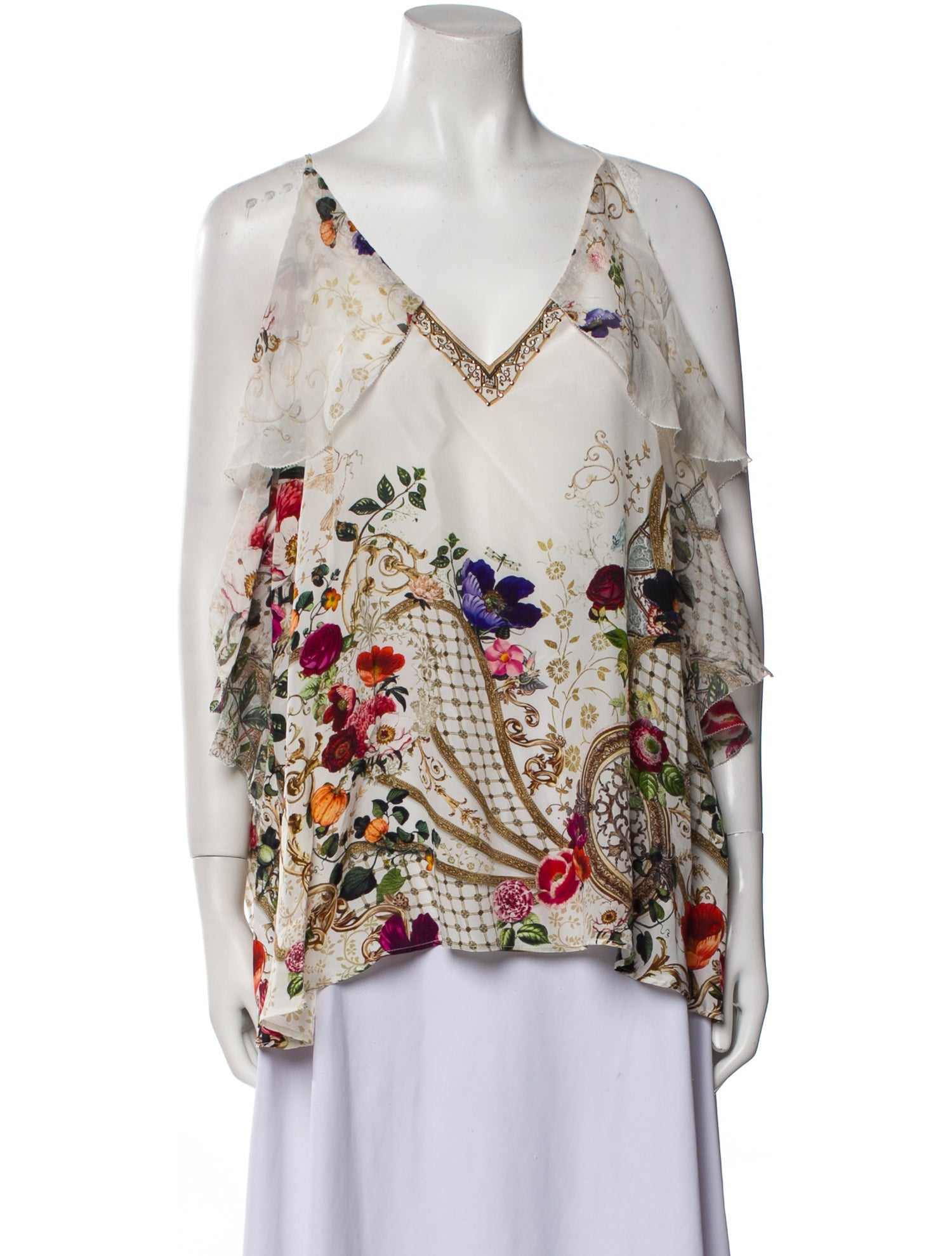 Camilla Silk Printed Blouse