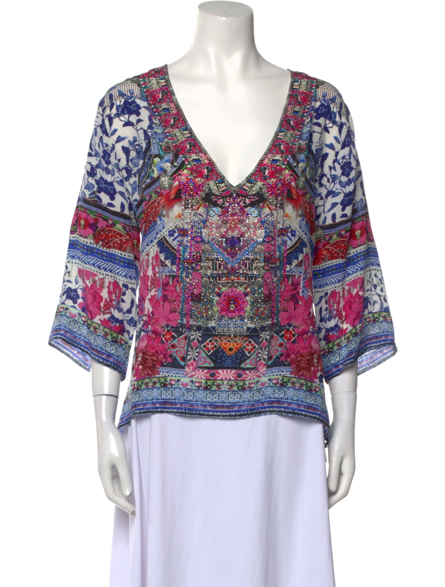 Camilla Silk Printed Blouse