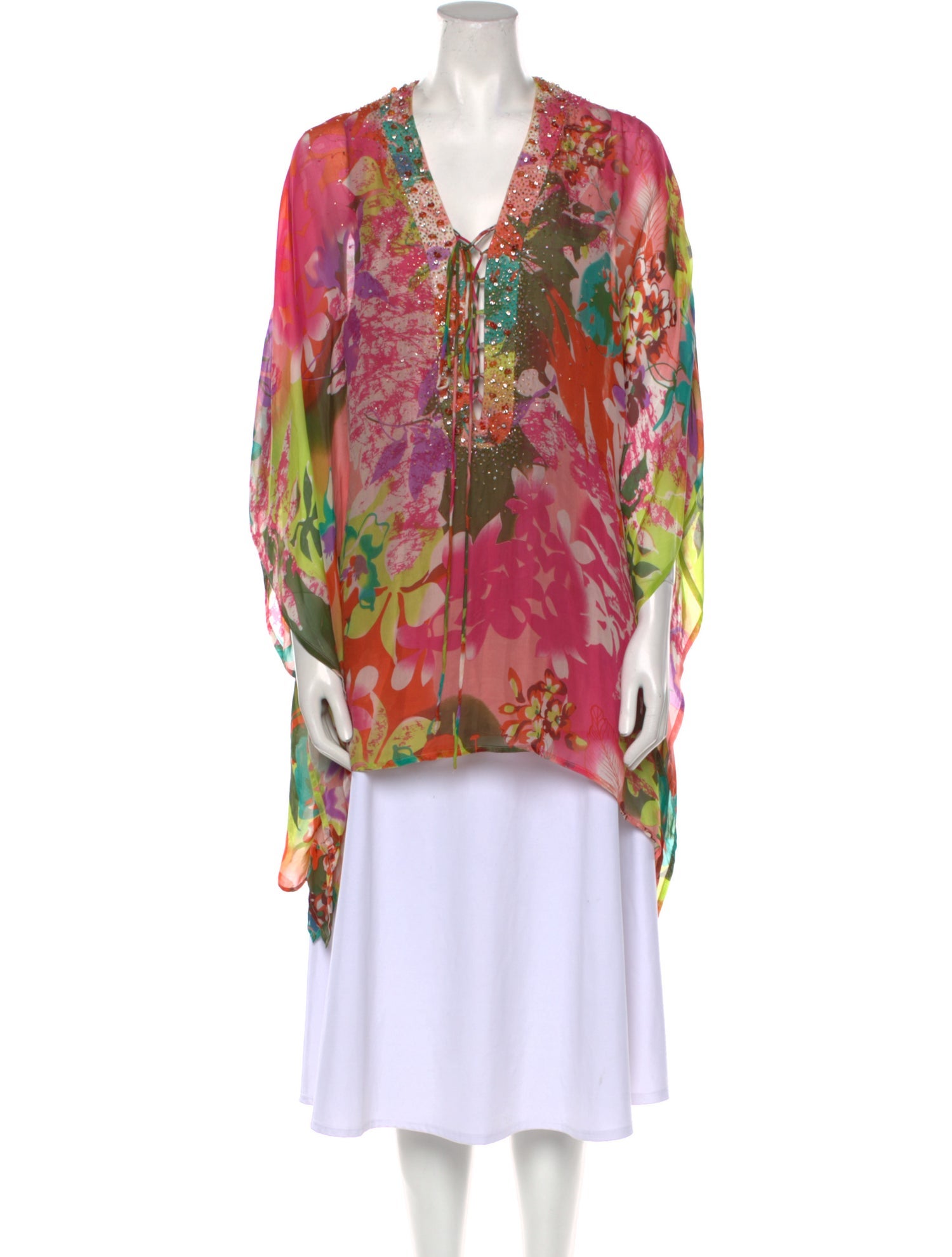 Camilla Silk Floral Print Tunic