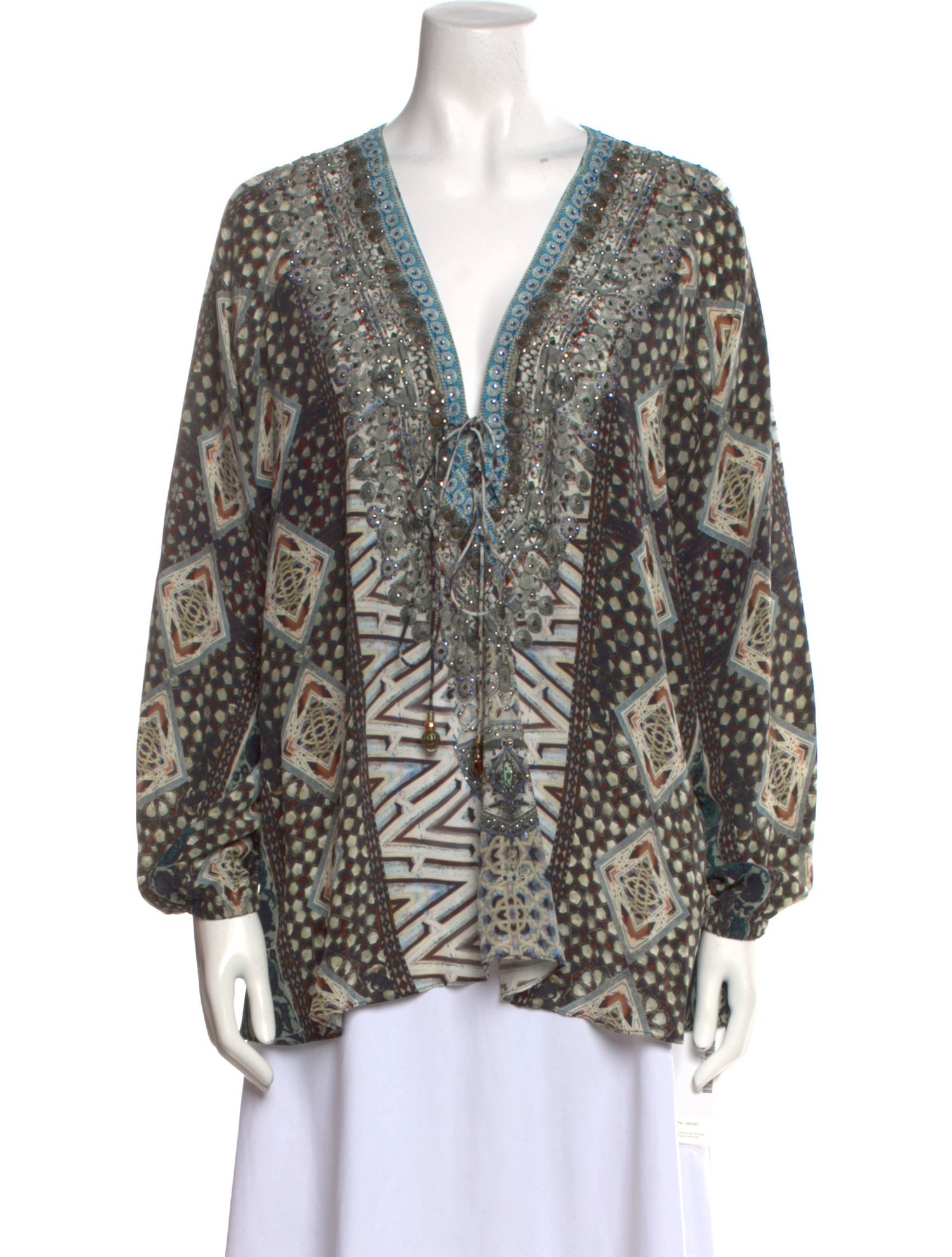 Camilla Silk Printed Blouse
