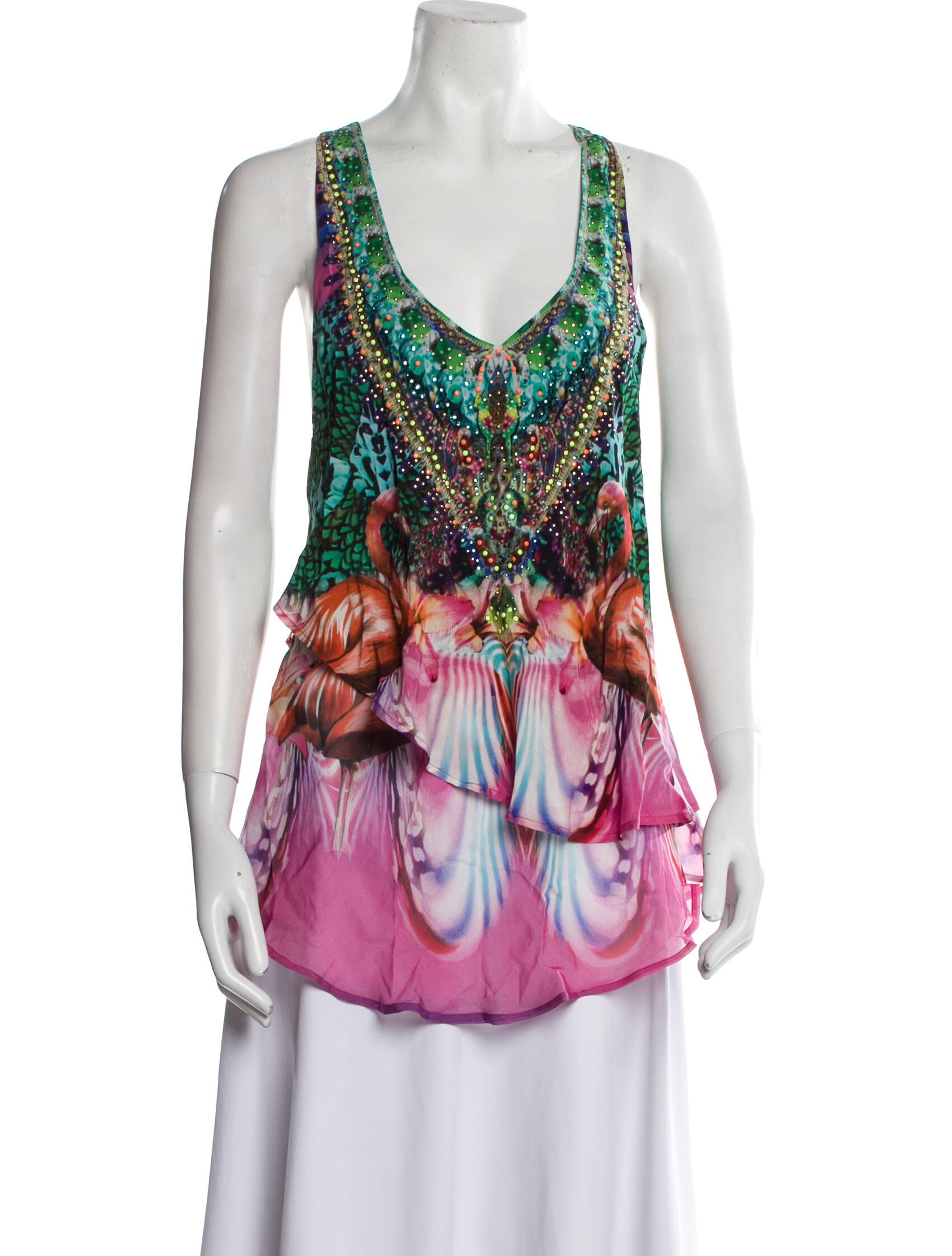 Camilla Silk Printed Top